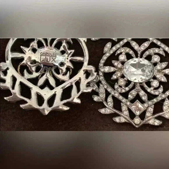 Carolee Lux Women’s Chandelier Crystal Earrings Wedding Bride Pageant - Picture 8 of 11